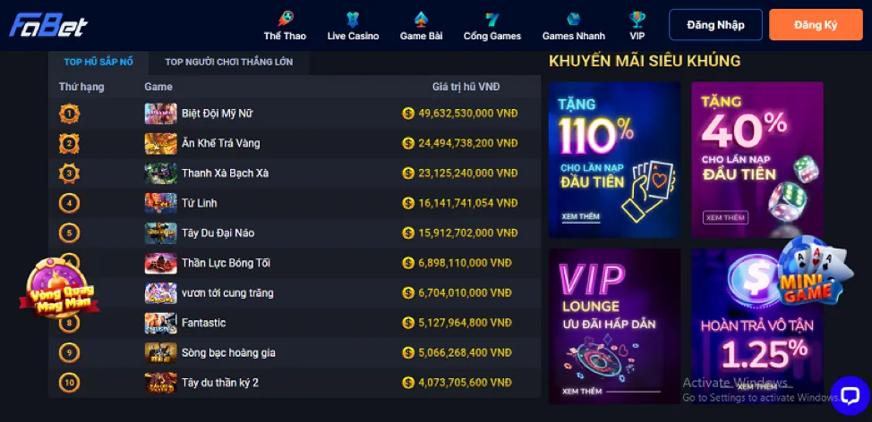 Trò chơi casino mới game789 link vào